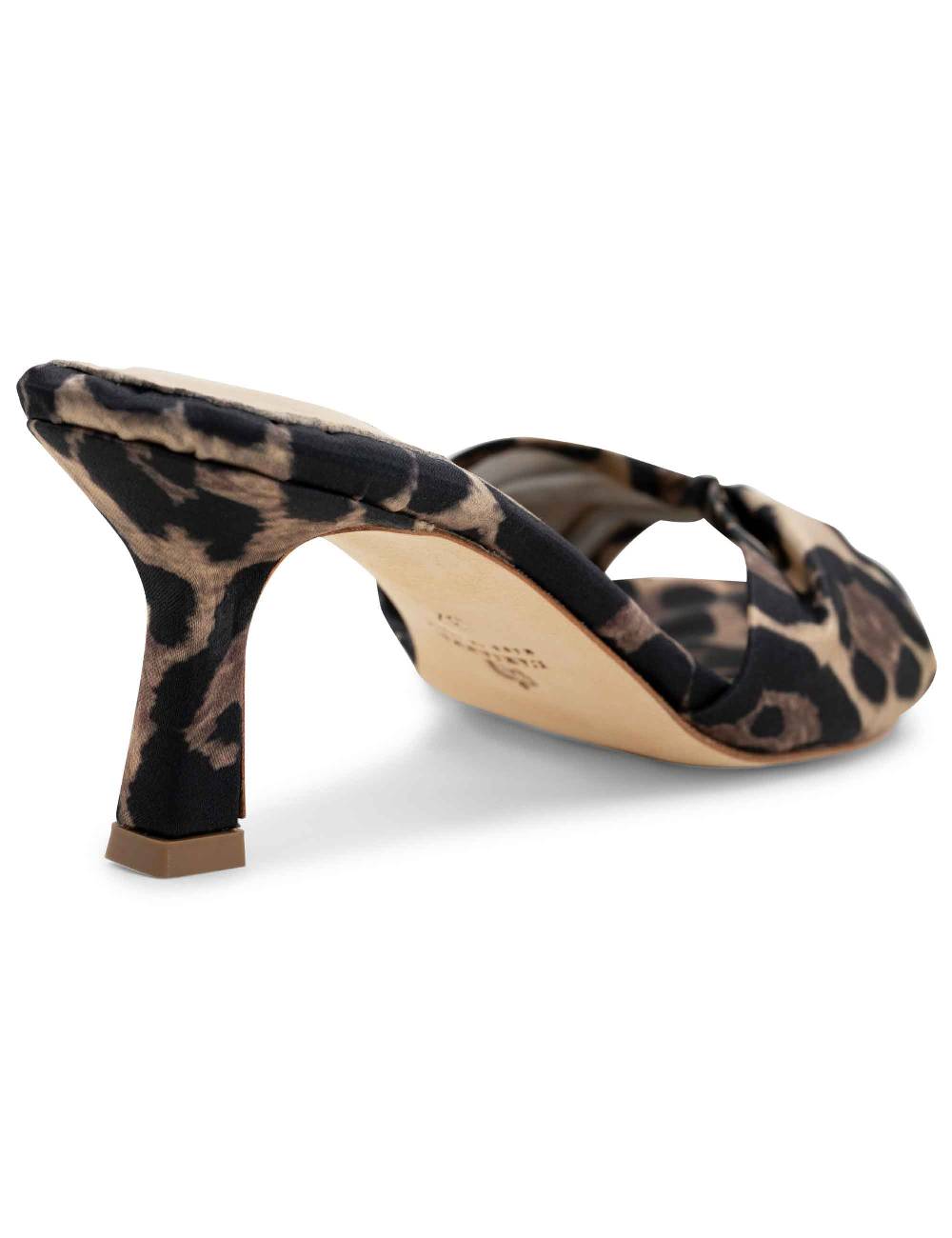 L'ARIANNA Sandali ds1649/rt donna inraso animalier color nero con tacco basso Moda