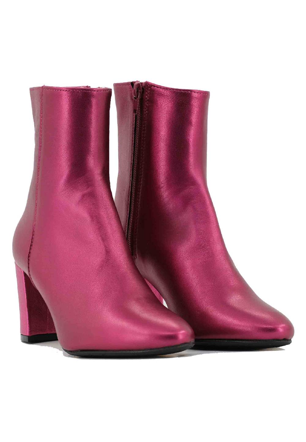 L'ARIANNA Stivaletti TR1692/G in pelle fuxia In Saldo
