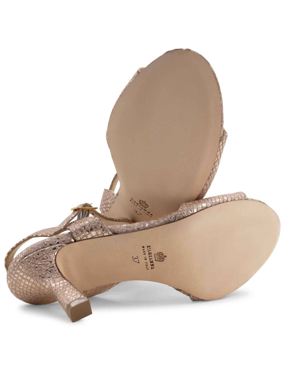 L'ARIANNA sandali ds1510/rt in tessuto stampato laminato nude l'arianna Qualità Garantita