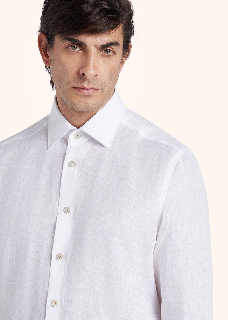 Kiton CAMICIA LINO UCMH0884701 Nuovo
