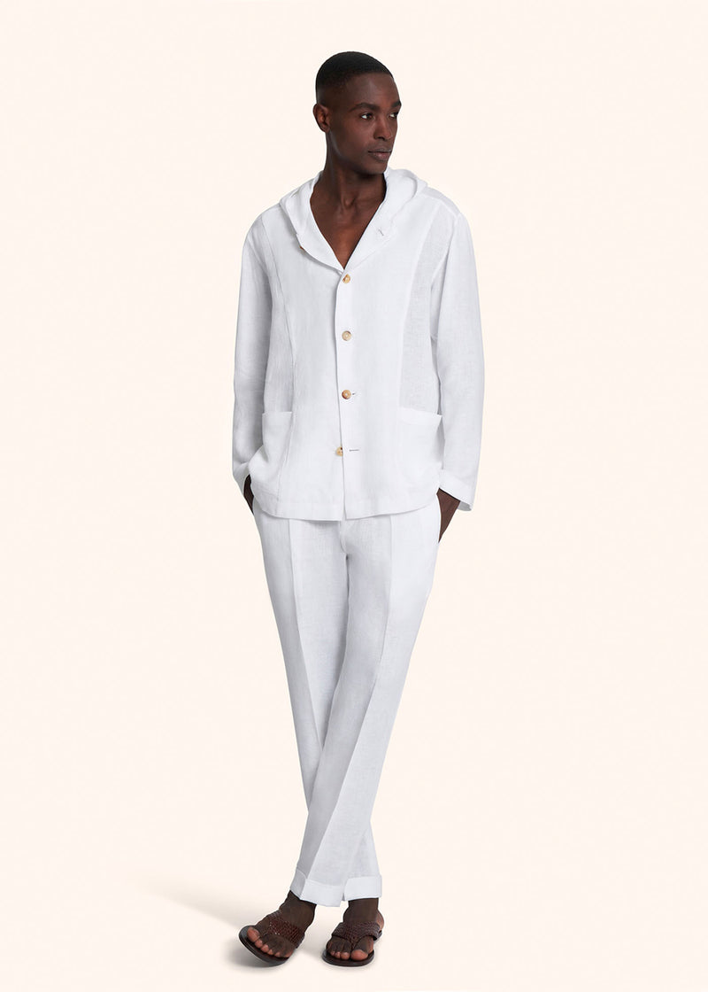 Kiton LUCA - FELPA C/CAPPUCCIO LINO UMCLUCAH0883801 Qualità