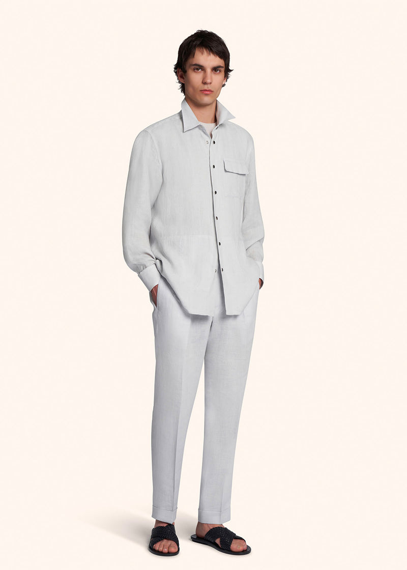 Kiton BUBA - CAMICIA LINO UMCBUBAH0883813 Soddisfazione Garantita