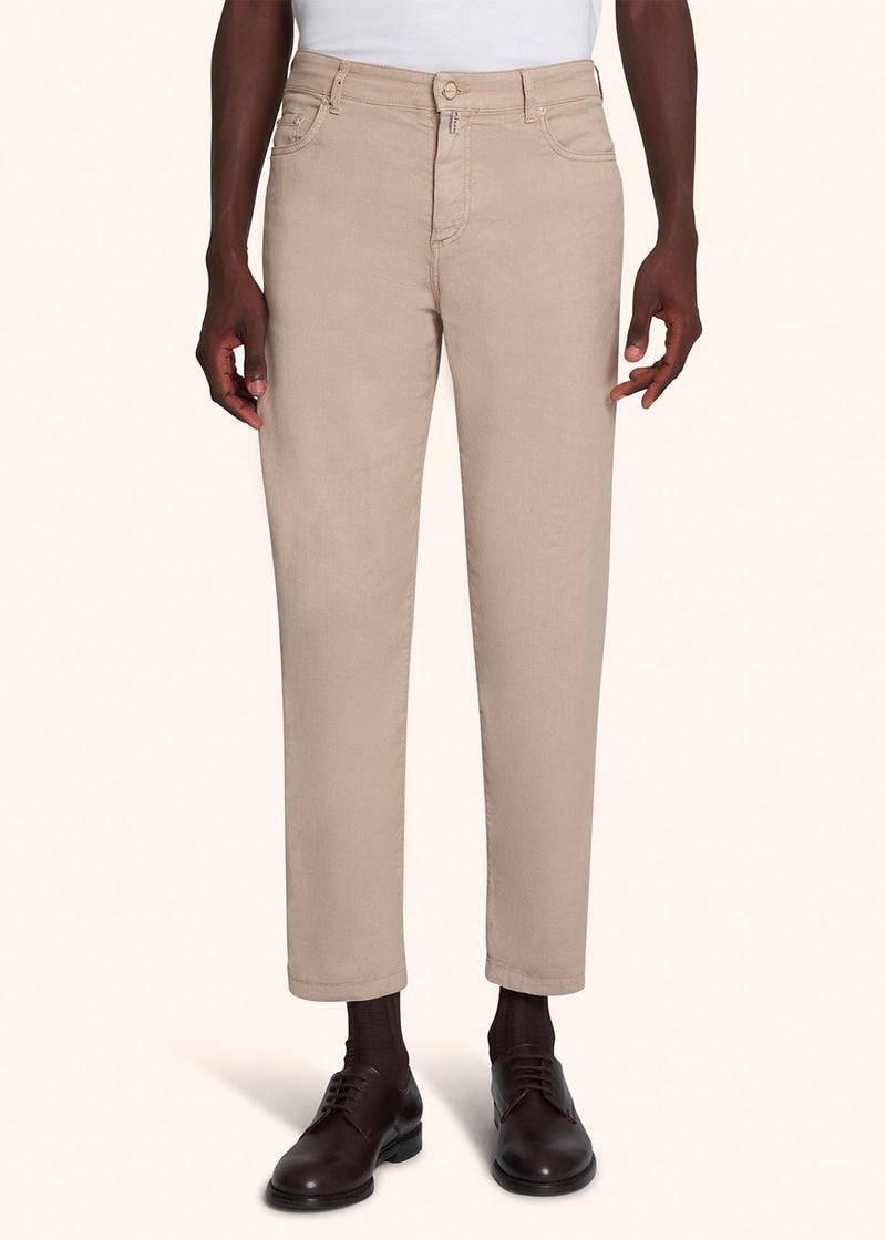 Kiton PANTALONI LINO UPNCARK0612D02 Trasporto libero internazionale