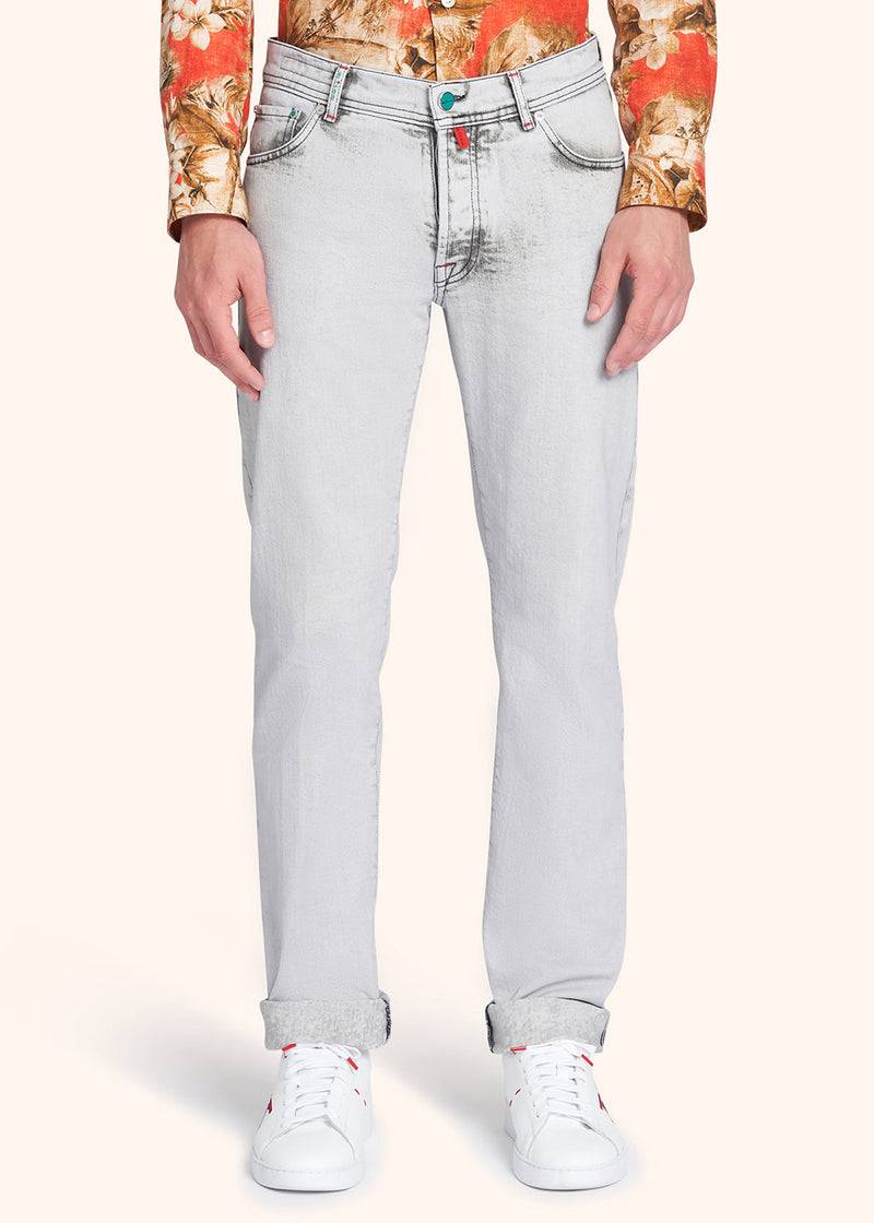 Kiton PANTALONI COTONE UPNJSMJ0782B01 Consegna Veloce