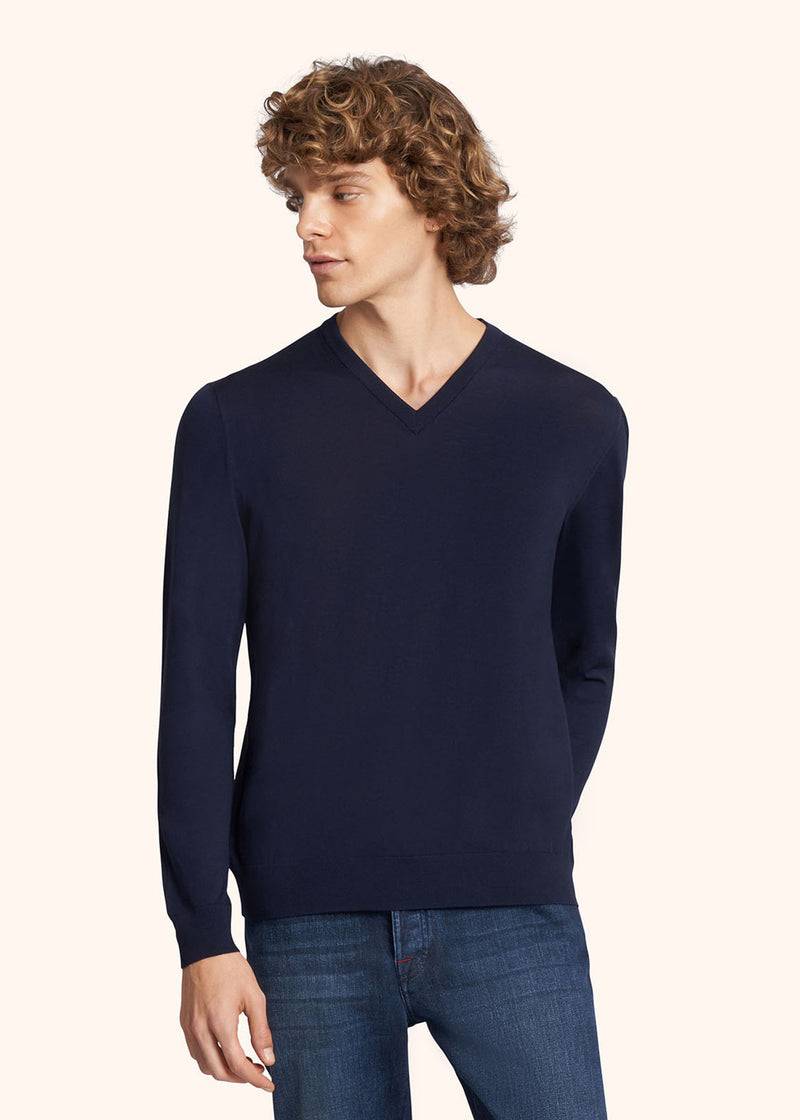 Kiton MAGLIA SCOLLO V LANA UK865K4 Online