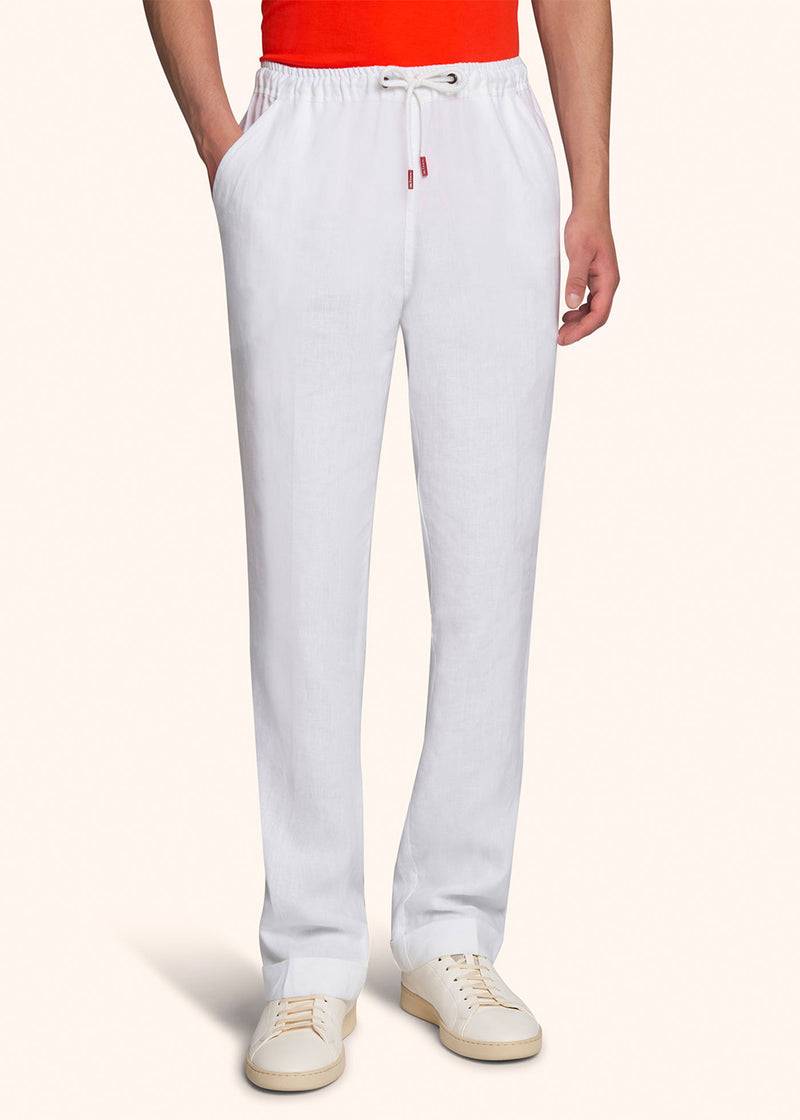 Kiton PANTALONI LINO UPSHORLK06S9801 Vendite Flash