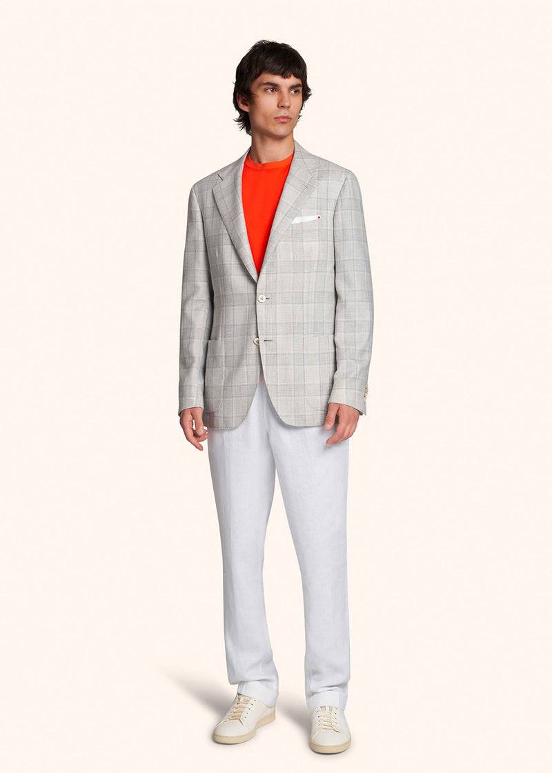 Kiton PANTALONI LINO UPSHORLK06S9801 Vendite Flash