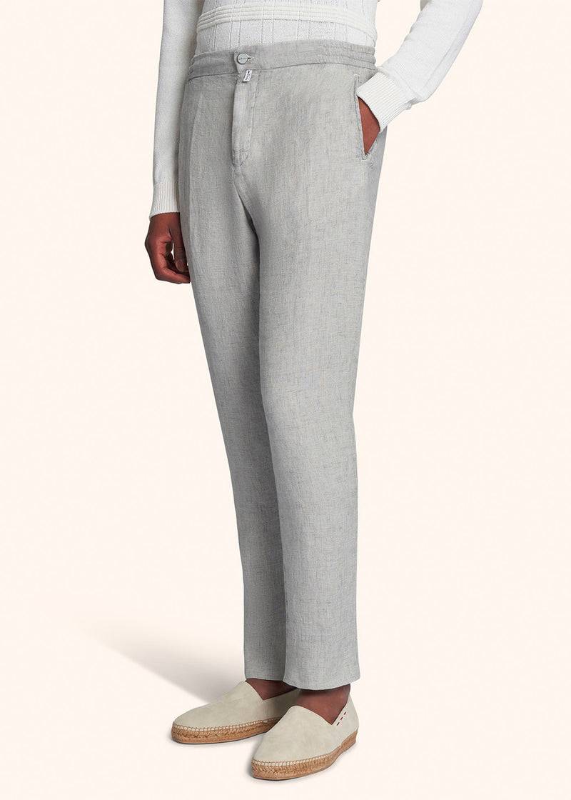 Kiton PANTALONI LINO UPLACK0613D01 Moda