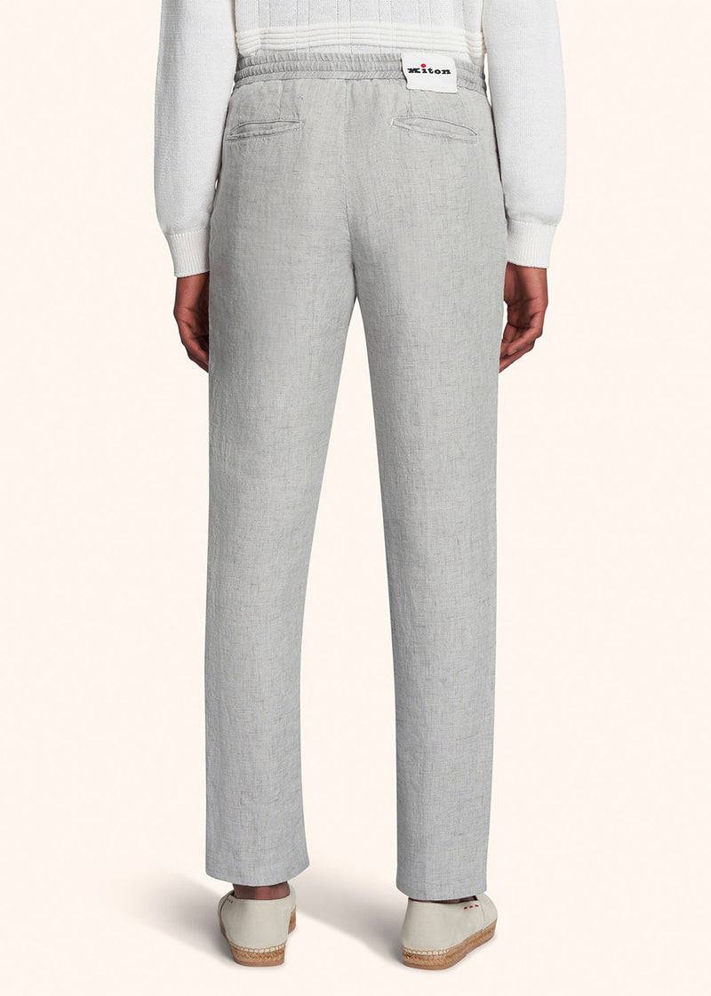 Kiton PANTALONI LINO UPLACK0613D01 Moda