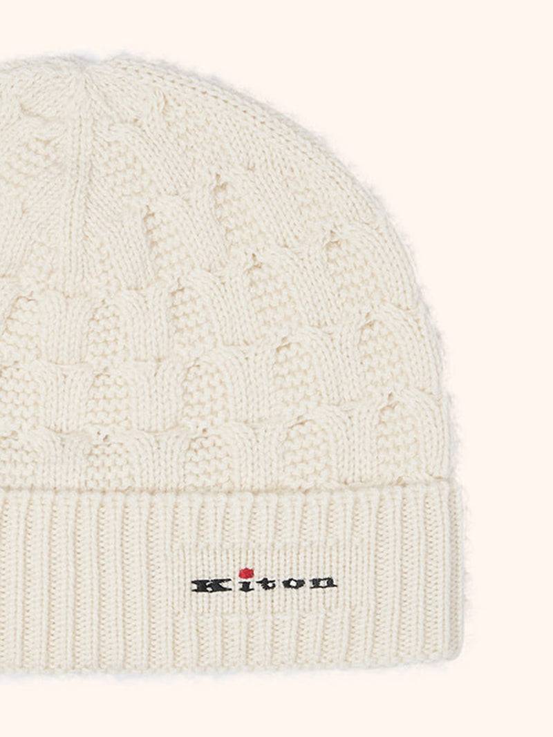 Kiton CAPPELLO BERRETTO IN MAGLIA Cashmere UMK007302 Vendita Calda