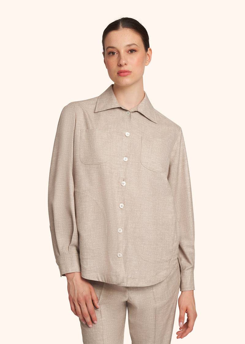 Kiton CAMICIA LANA VERGINE D50429K0627C09 In Linea