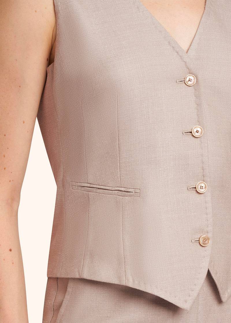 Kiton GILET SETA D47456K0905C01 Sostegno trimestrale