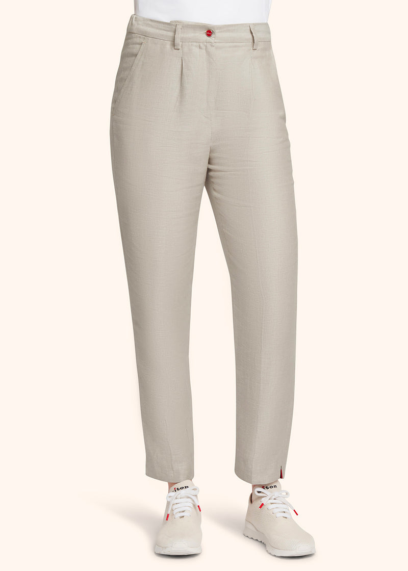 Kiton PANTALONI LINO D55113H0844201 Spedizione Gratuita
