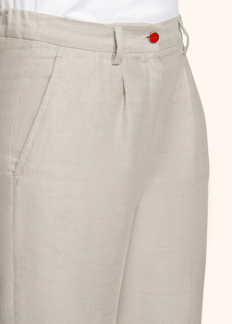 Kiton PANTALONI LINO D55113H0844201 Spedizione Gratuita
