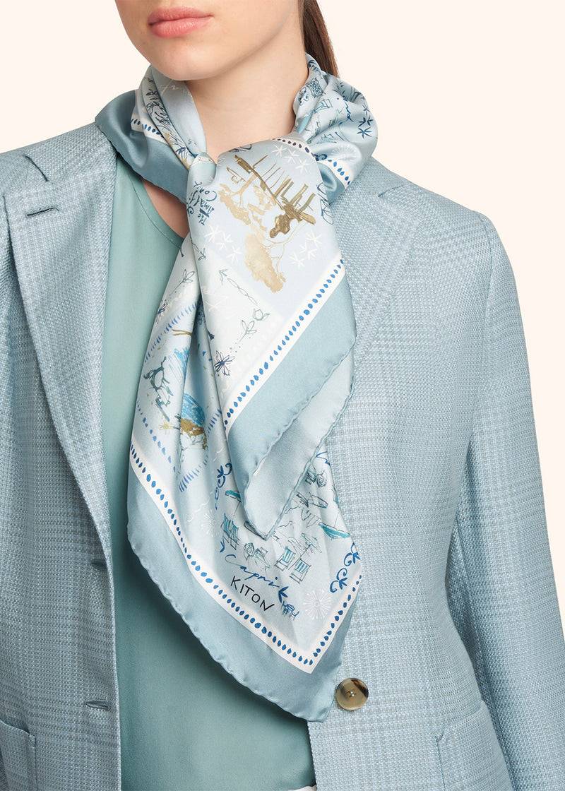 Kiton FOULARD SETA D53754K0949D13 Vendita Calda