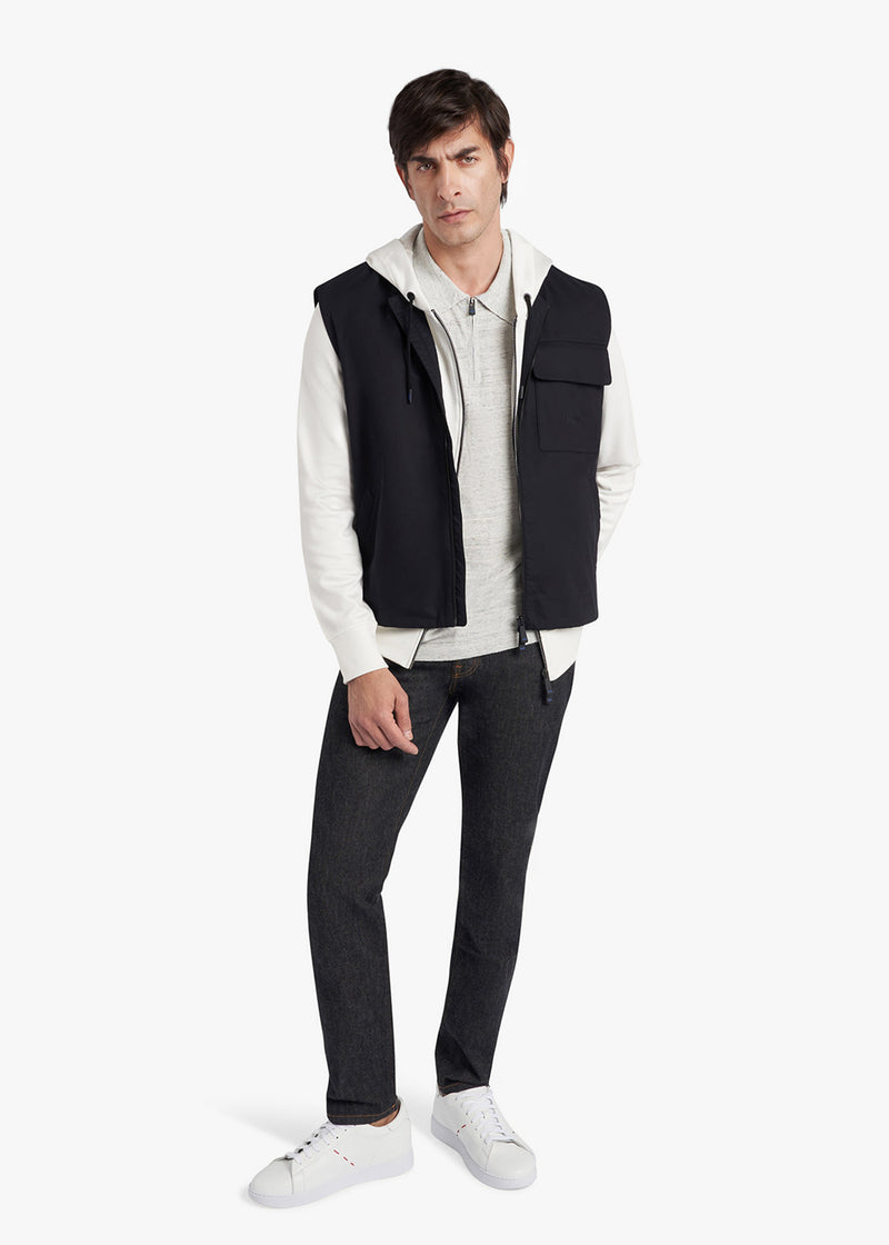 Kiton GIUBBOTTO SMANICATO COTONE UGKN060K0705D02 Qualità Garantita