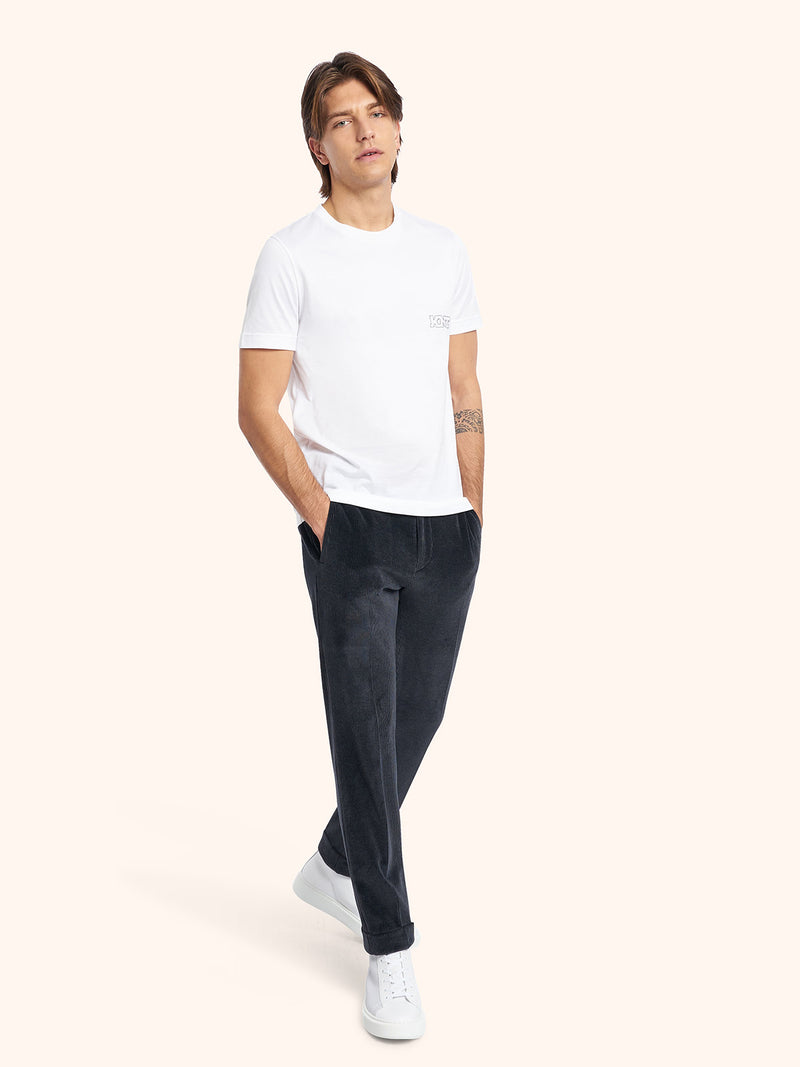Kiton T-SHIRT M/M Cotone UMM017101 In Vendita