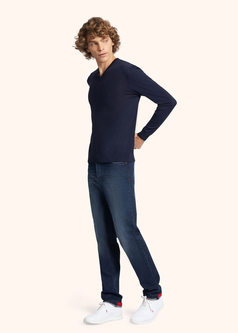 Kiton PANTALONI ULTRA SLIM COTONE UPNJSM2J0763A03 Negozio