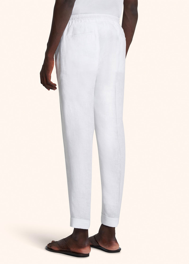 Kiton PANTALONI LINO UPN01H0883801 Qualità Garantita
