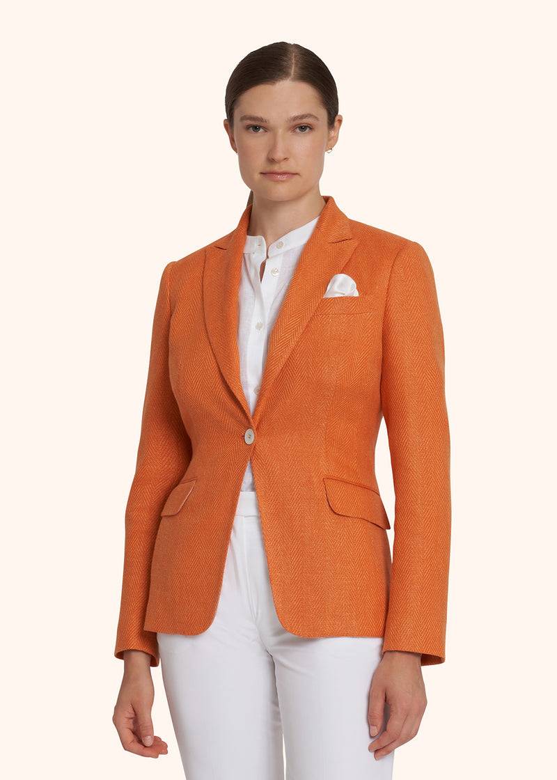 Kiton GIACCA LINO D15510K0946B03 Soddisfazione Garantita