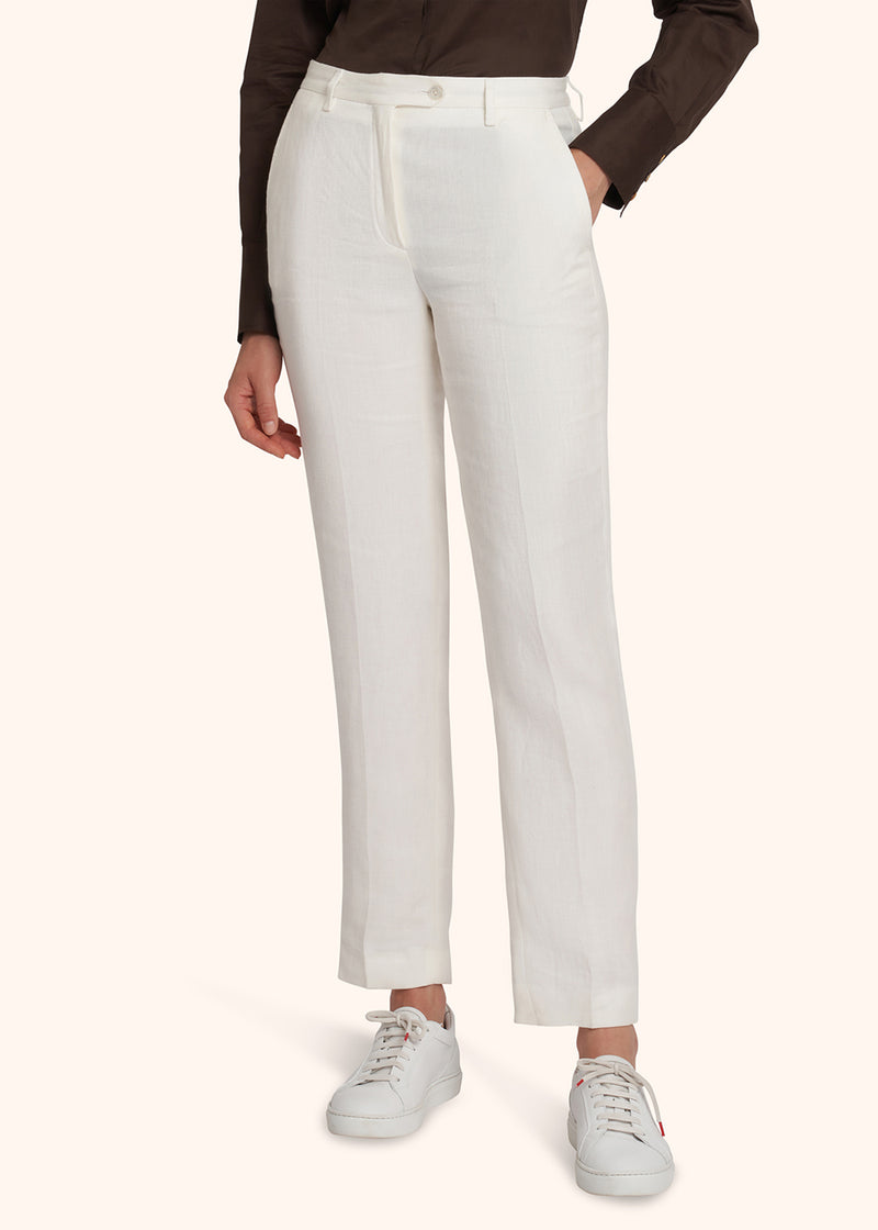 Kiton PANTALONI LINO D48125K0939B02 Prezzo Ridotto