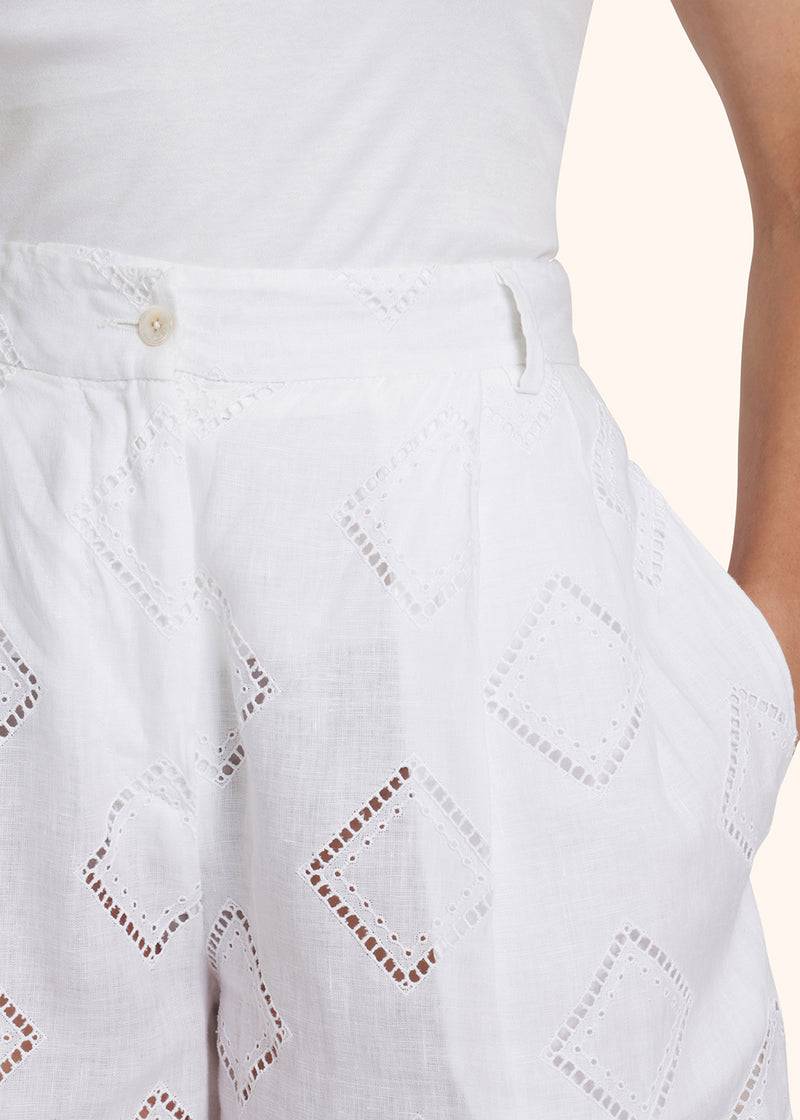 Kiton PANTALONI LINO D48107K0990B01 Sottocosto