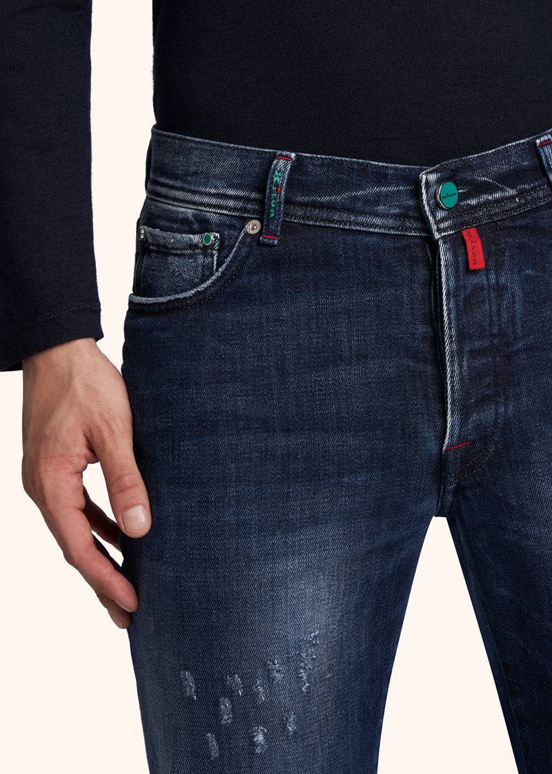 Kiton PANTALONI Cotone UPNJSMJ0325B02 In Saldo