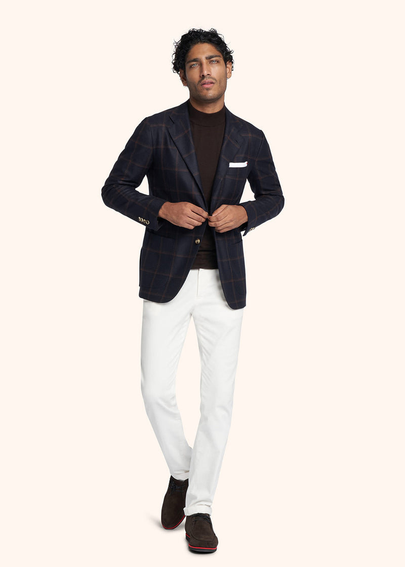 Kiton PANTALONI Cotone UPNJSMJ0317B01 Nuova