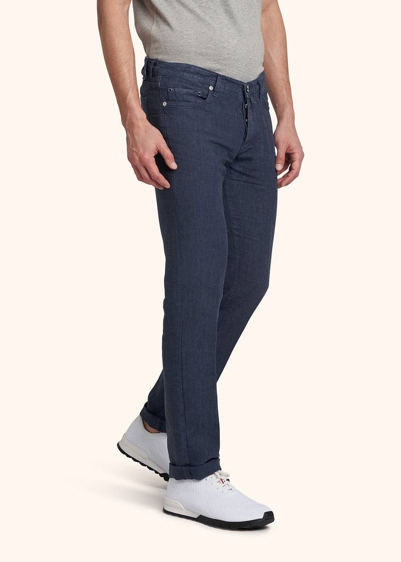 Kiton PANTALONI ULTRA SLIM Lino UPNJSM2J0760A07 Moda