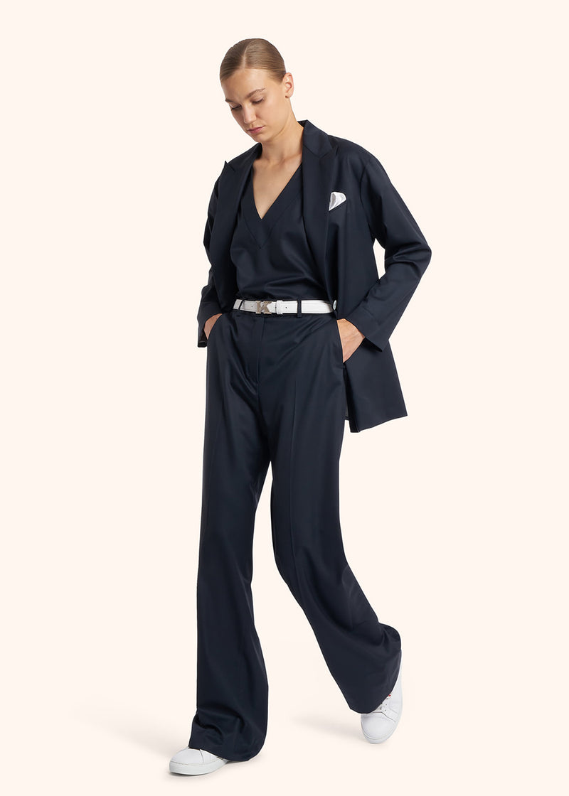 Kiton PANTALONI LANA VERGINE D48109K0102402 Moda