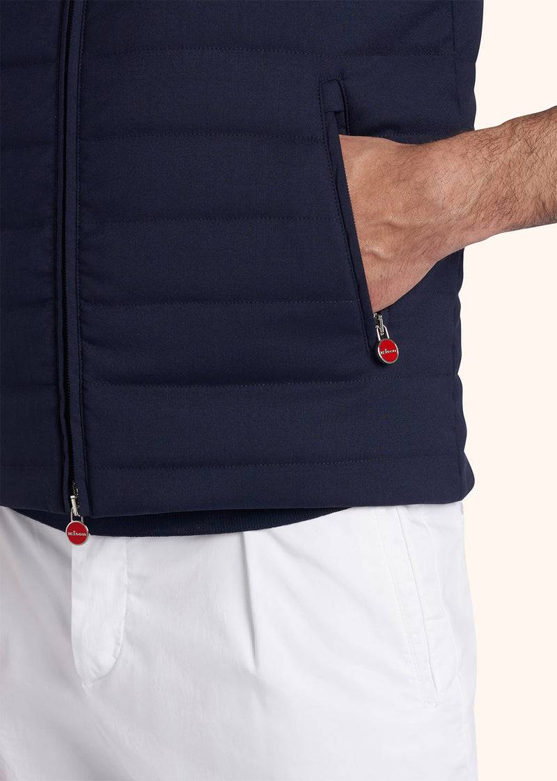 Kiton GIUBBOTTO SMANICATO LANA VERGINE UW1723K0638C05 Spedizione Gratuita