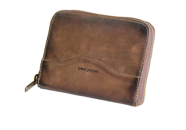 Kjøre Project Squared Zip Wallet Vintage Aged Presa