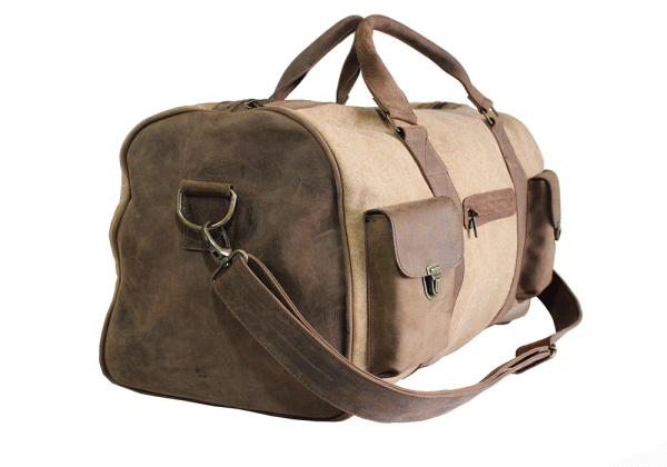 Kjøre Project Leather / Canvas Travel Bag Prezzo Ridotto