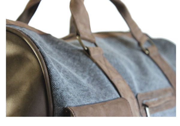 Kjøre Project Leather / Canvas Travel Bag Convenienza
