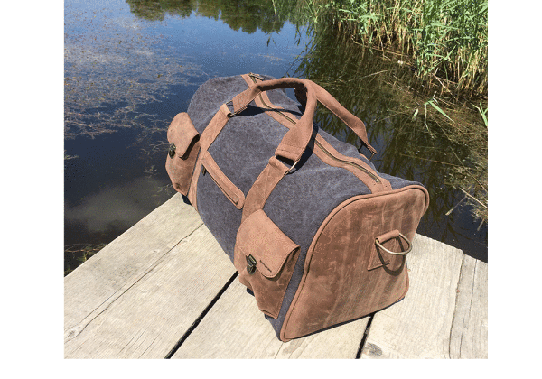 Kjøre Project Leather / Canvas Travel Bag Convenienza