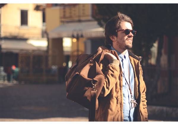 Kjøre Project Leather Travel Bag Vendita