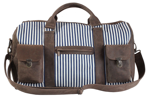 Kjøre Project Leather / Denim Barbados Travel Bag Pezzi Unici