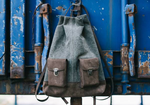 Kjøre Project Leather/Canvas Green Moda