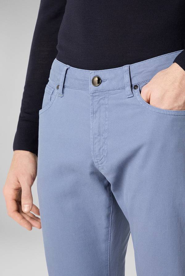 Lab. Pal Zileri Pantalone 5 tasche in cotone stretch tinto in capo In Linea