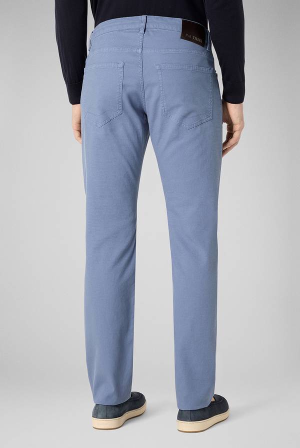 Lab. Pal Zileri Pantalone 5 tasche in cotone stretch tinto in capo In Linea