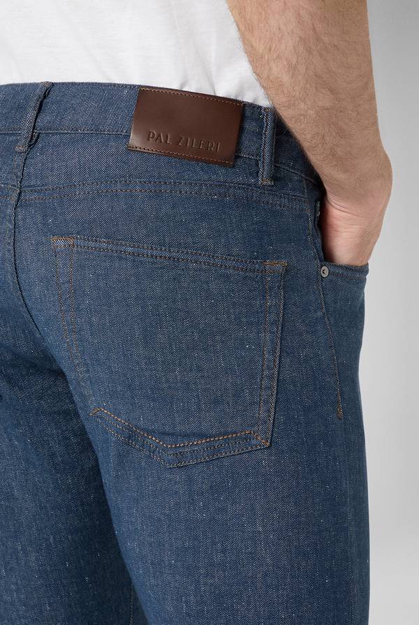 Lab. Pal Zileri Denim 5 tasche effetto lino Vendite stagionali