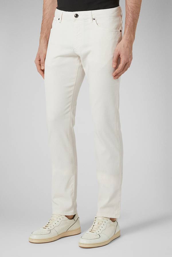 Lab. Pal Zileri Pantalone 5 tasche in cotone stretch tinto in capo Soddisfazione Garantita