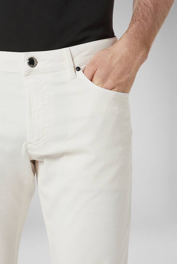 Lab. Pal Zileri Pantalone 5 tasche in cotone stretch tinto in capo Soddisfazione Garantita