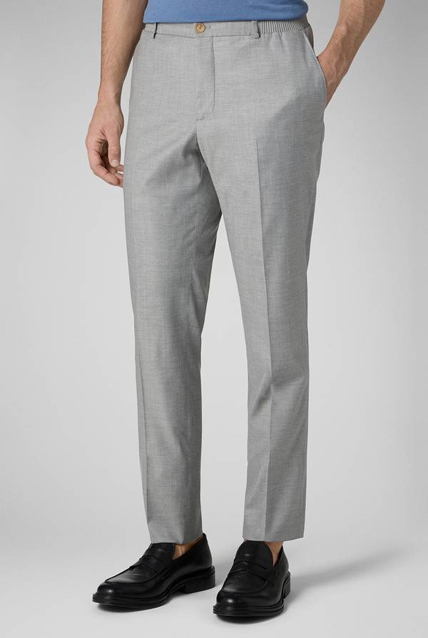 Lab. Pal Zileri Pantalone classico in lana e bamboo Qualità Garantita