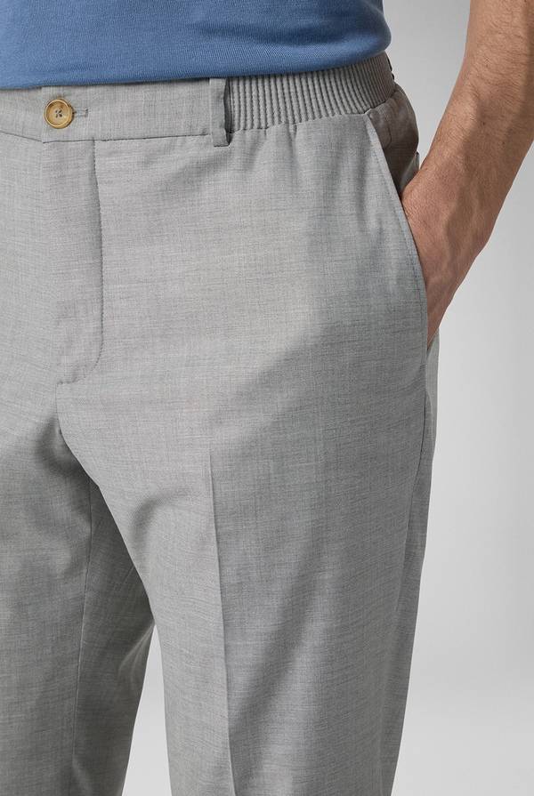 Lab. Pal Zileri Pantalone classico in lana e bamboo Qualità Garantita