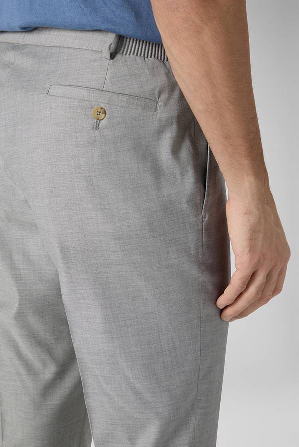 Lab. Pal Zileri Pantalone classico in lana e bamboo Qualità Garantita