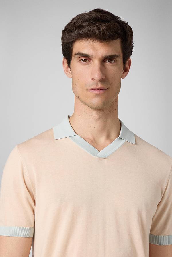Lab. Pal Zileri Polo a maniche corte con scollo a V Outlet