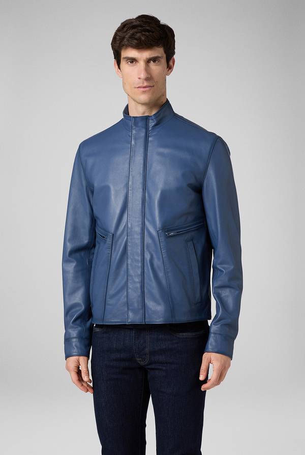Lab. Pal Zileri Biker in nappa color anice Novità