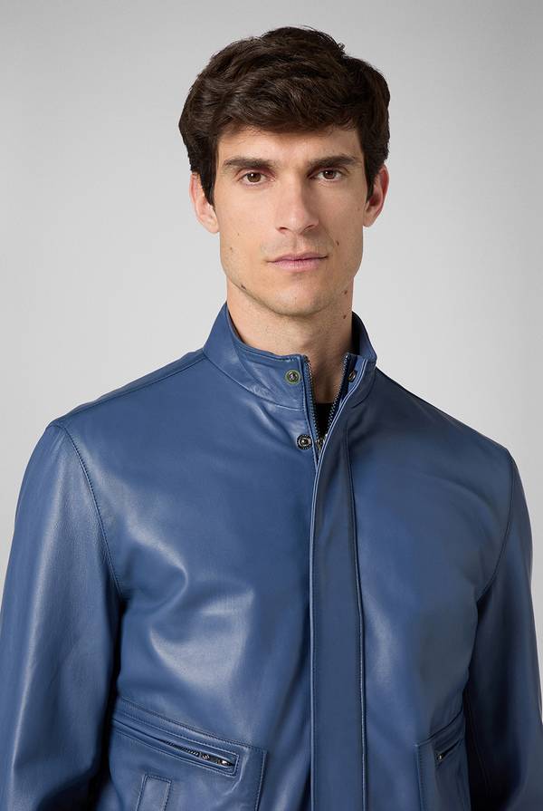 Lab. Pal Zileri Biker in nappa color anice Novità