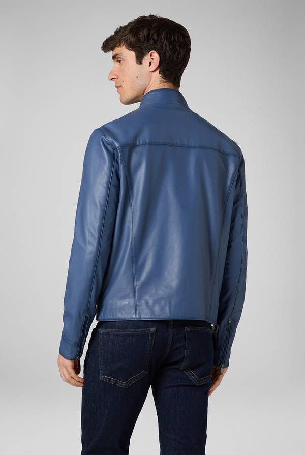Lab. Pal Zileri Biker in nappa color anice Novità
